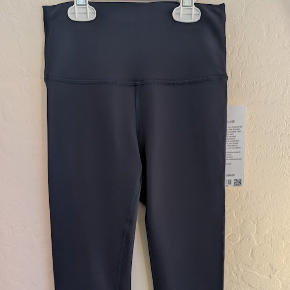 Wunder Train High-Rise Tight 25", Navy Blue, Sz 4 NWT